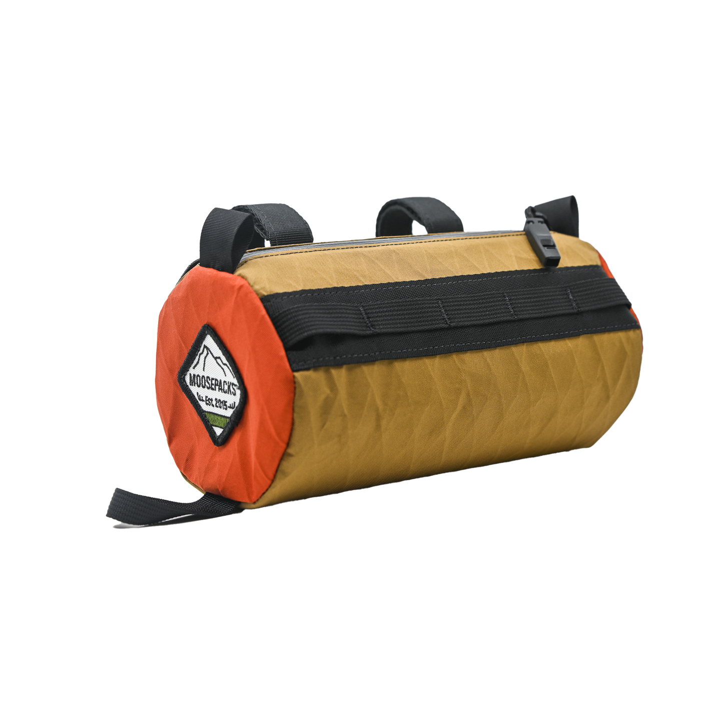 MoosePacks Handlebar Bag Chestnut and orange