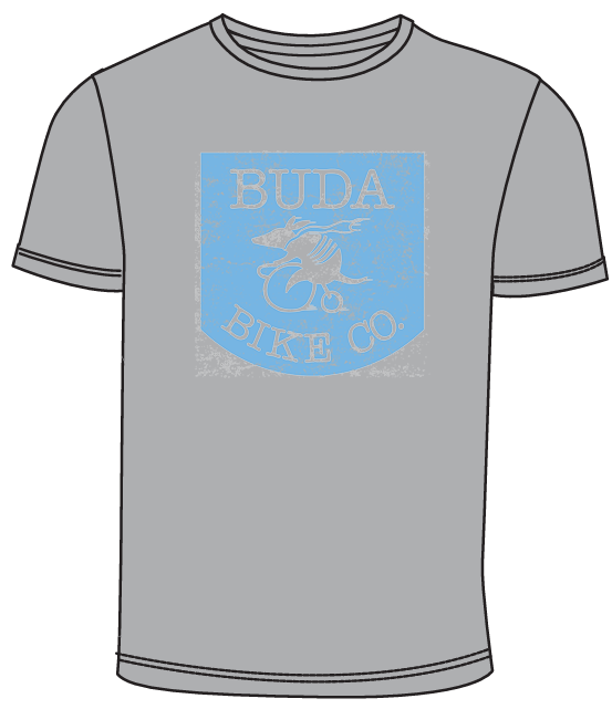 Buda Bike Company T-Shirt Gray Heather